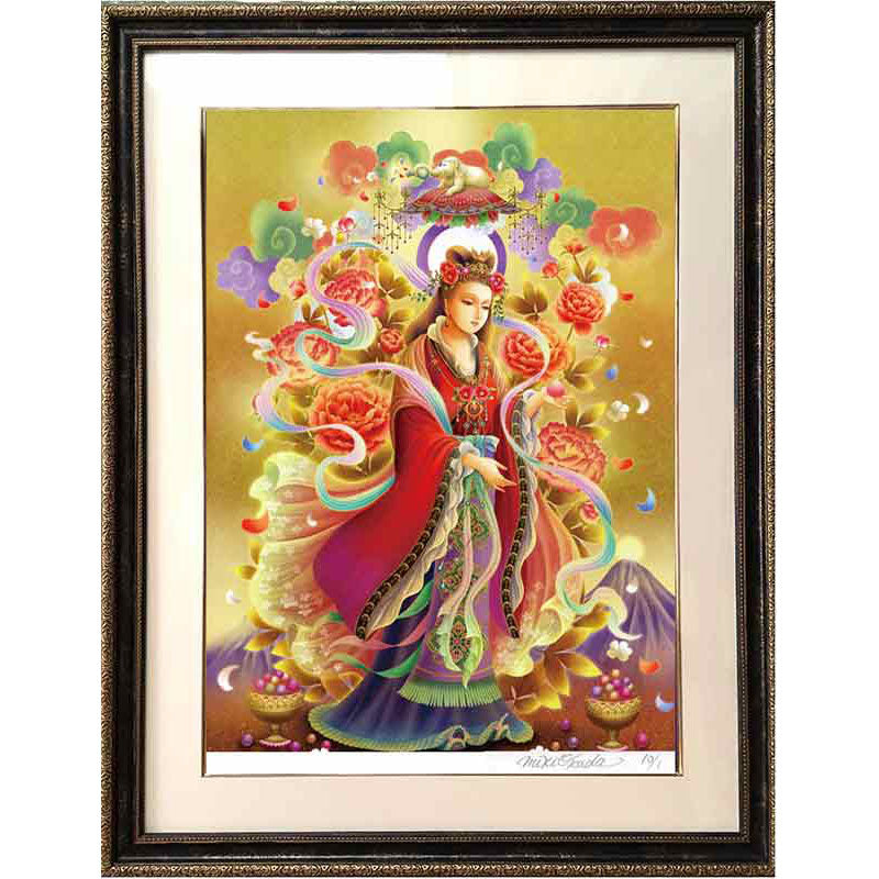 吉祥天 開運絵 仏画 ジクレー版画 スピリチュアル 大判サイズ