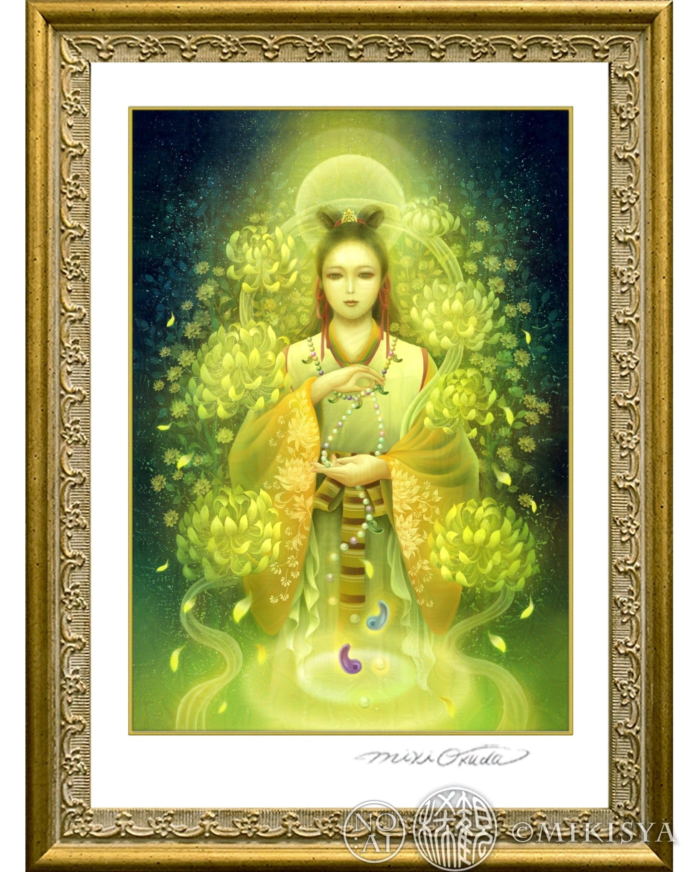 菊理媛尊(くくりひめのみこと) 開運絵 ジクレー版画 スピリチュアル SS~Mサイズ