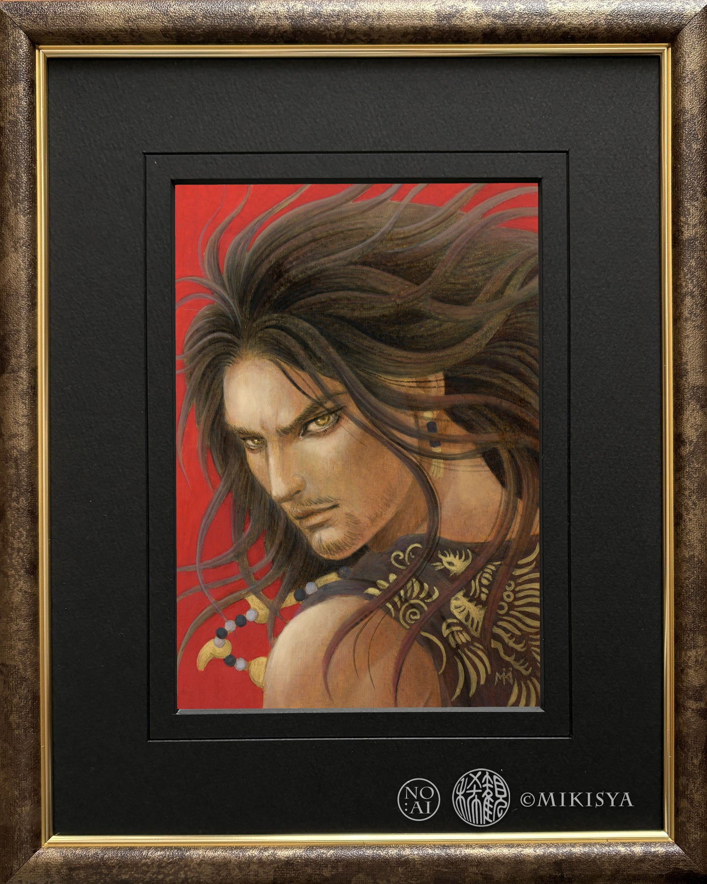 須佐之男命〈凪ぐ荒魂〉|アクリル原画(130×182mm)