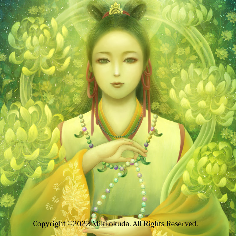 菊理媛尊(くくりひめのみこと) 開運絵 ジクレー版画 スピリチュアル SS~Mサイズ