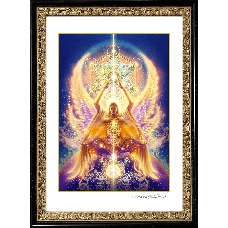 大天使メタトロン 天使イラスト スピリチュアル エンジェル ジクレー版画 SS~Mサイズ