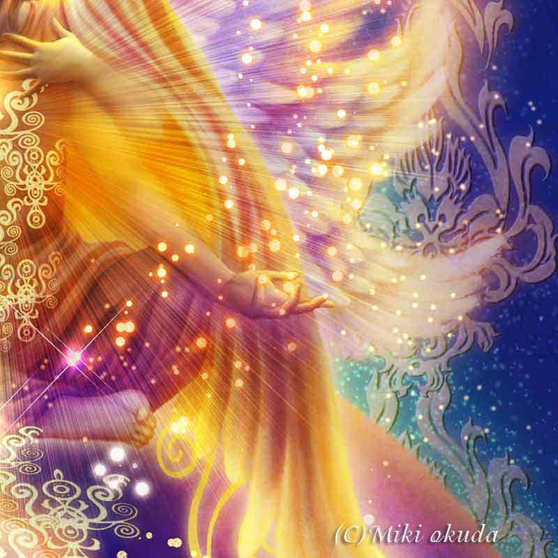 大天使メタトロン 天使イラスト スピリチュアル エンジェル ジクレー版画 SS~Mサイズ