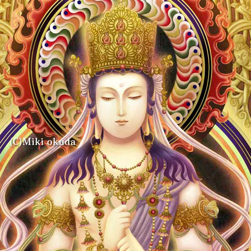 大日如来(蓮華座) 開運絵 仏画 ジクレー版画 スピリチュアル SS~Mサイズ