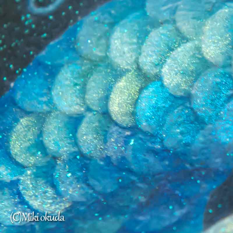 青龍(光稀)龍神様 かっこいい龍のイラスト 手彩色ジクレー版画 スピリチュアル 輝く顔料で一枚ずつエネルギーを加筆