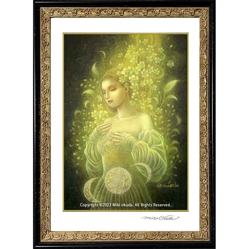 (月の追想) ジクレー版画 SSサイズ スピリチュアル