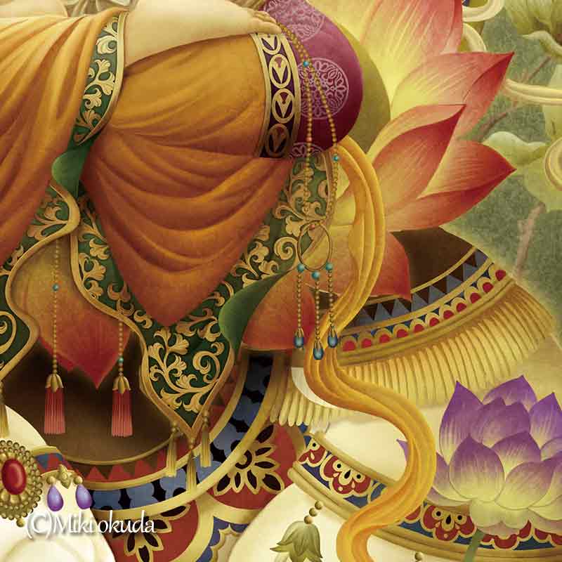 普賢菩薩 開運絵 仏画 ジクレー版画 スピリチュアル SS~Mサイズ