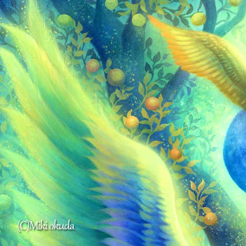 大天使ミカエル 天使イラスト スピリチュアル エンジェル ジクレー版画 SS~Mサイズ