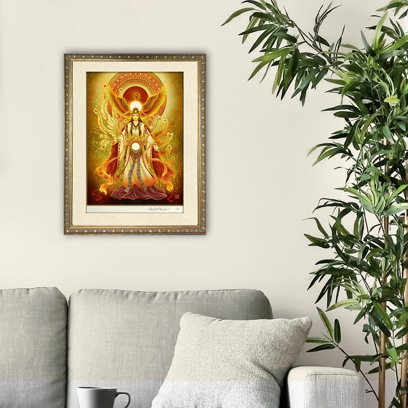 天照大御神 開運絵 ジクレー版画 スピリチュアル SS~Mサイズ