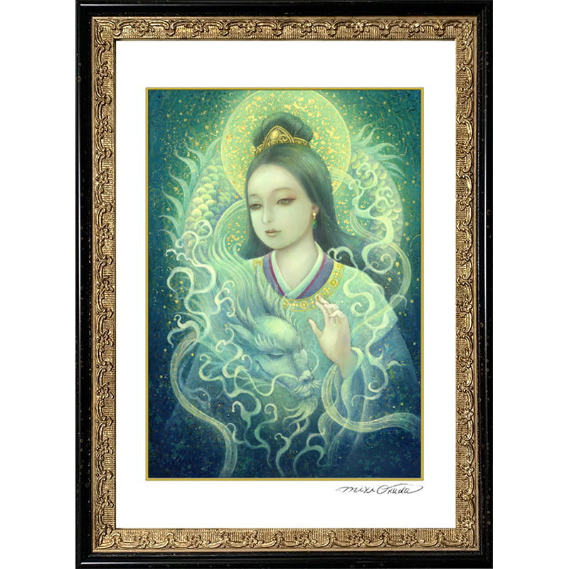 瀬織津姫 開運絵 ジクレー版画 スピリチュアル SSサイズ