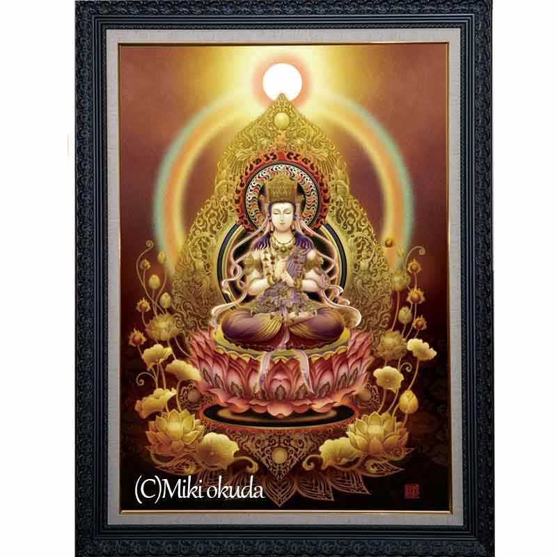 弁財天 天照大神 千手観音菩薩など【迫力の大判サイズ・カスタマイズジクレー版画】