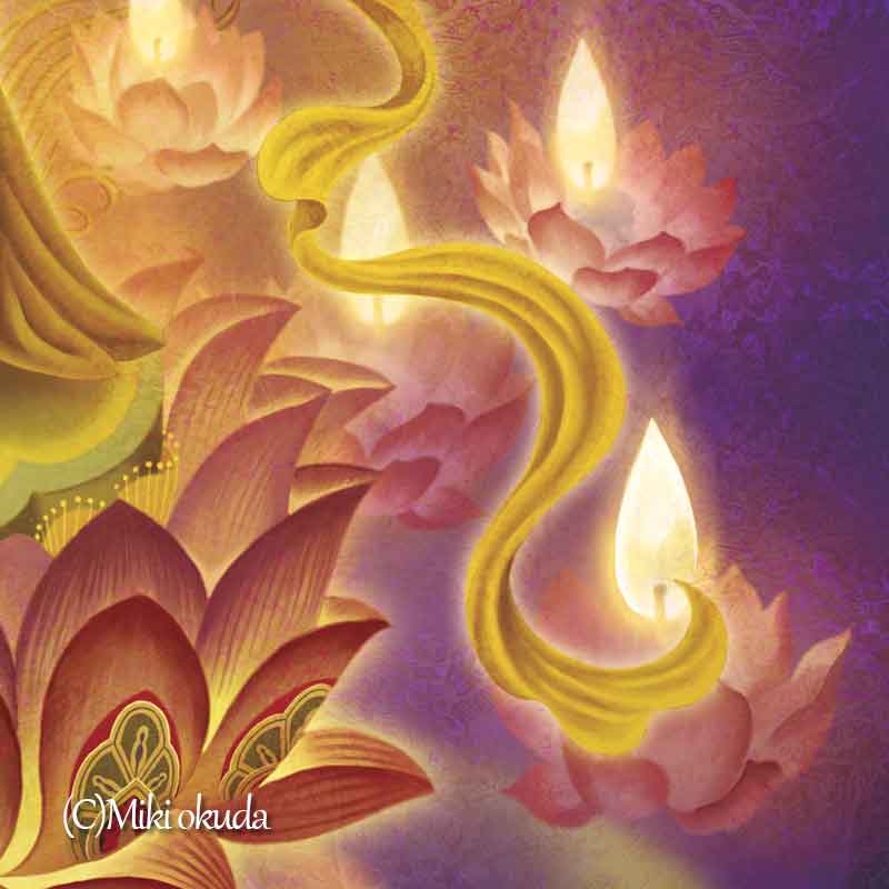 千手観音菩薩 開運絵 仏画 ジクレー版画 スピリチュアル SS~Mサイズ