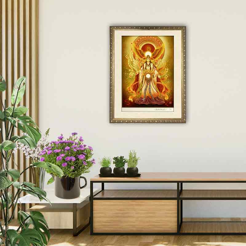 天照大御神 開運絵 ジクレー版画 スピリチュアル SS~Mサイズ