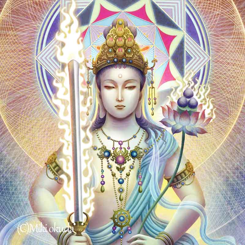 虚空蔵菩薩 開運絵 仏画 ジクレー版画 スピリチュアル SS~Sサイズ