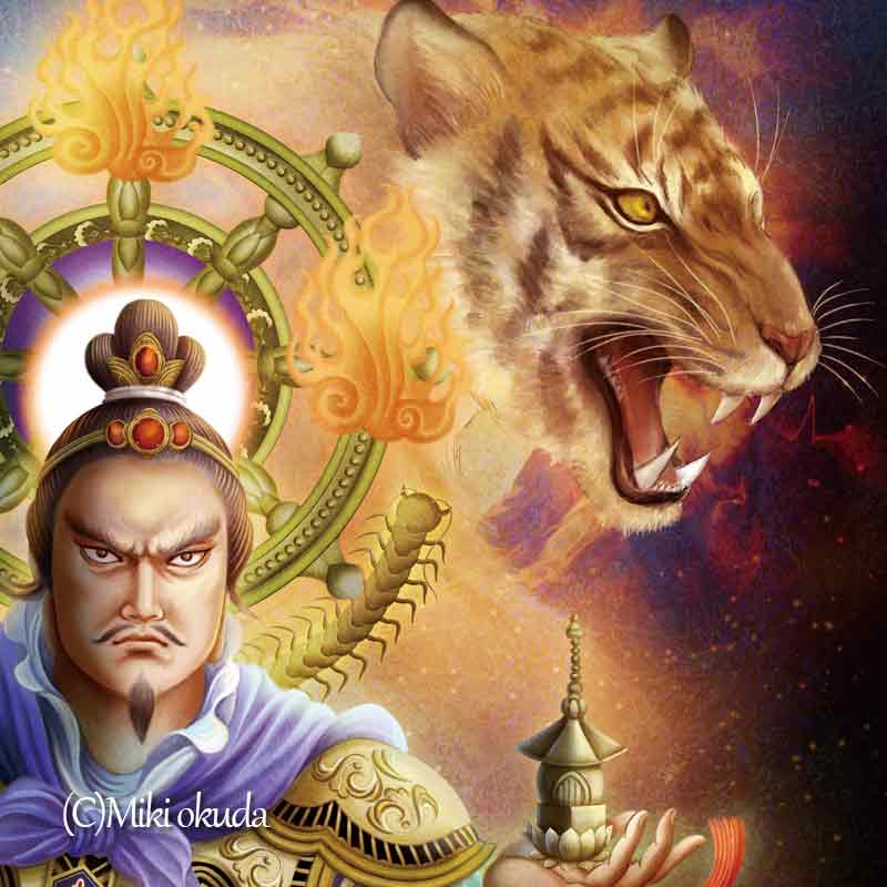 毘沙門天 開運絵 仏画 ジクレー版画 スピリチュアル SS~Sサイズ