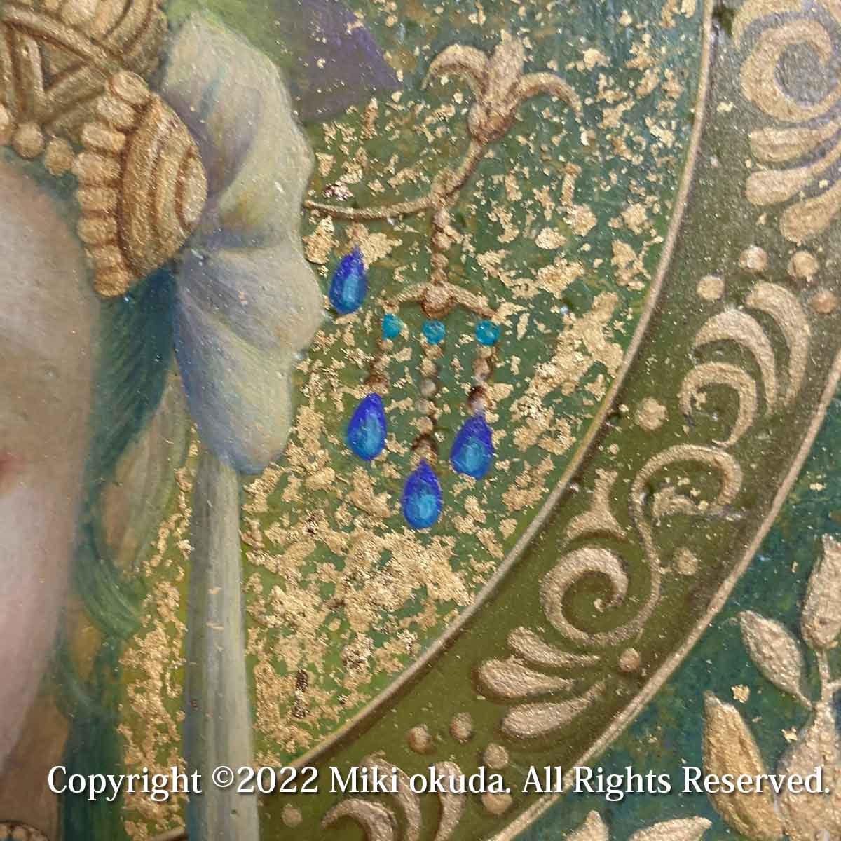 観音菩薩 合掌観音 開運絵 仏画 原画一点限り