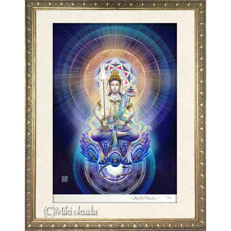 虚空蔵菩薩 開運絵 仏画 ジクレー版画 スピリチュアル SS~Sサイズ