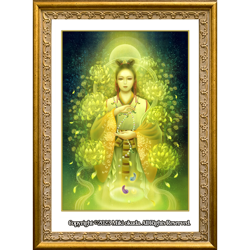 菊理媛尊（くくりひめのみこと） 開運絵 ジクレー版画 スピリチュアル SS～Mサイズ