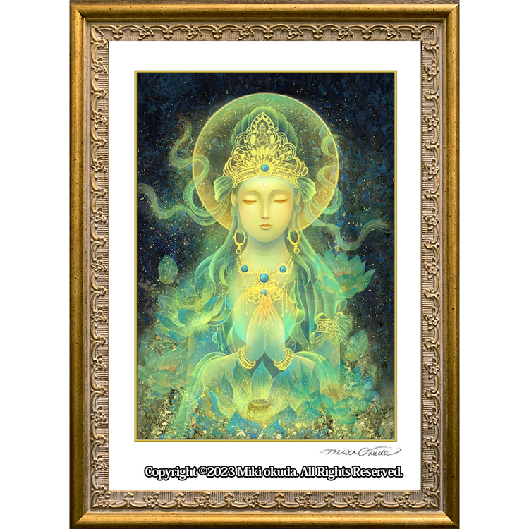 真作】絵画 水墨画 観音菩薩像 静謐な観音菩薩 仏画 優美な筆致 W173 真作】絵画 水墨画 観音菩薩像 静謐な観音菩薩 仏画 優美な筆致 W173