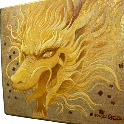【完売・原画・一点限り】金龍ミニ色紙