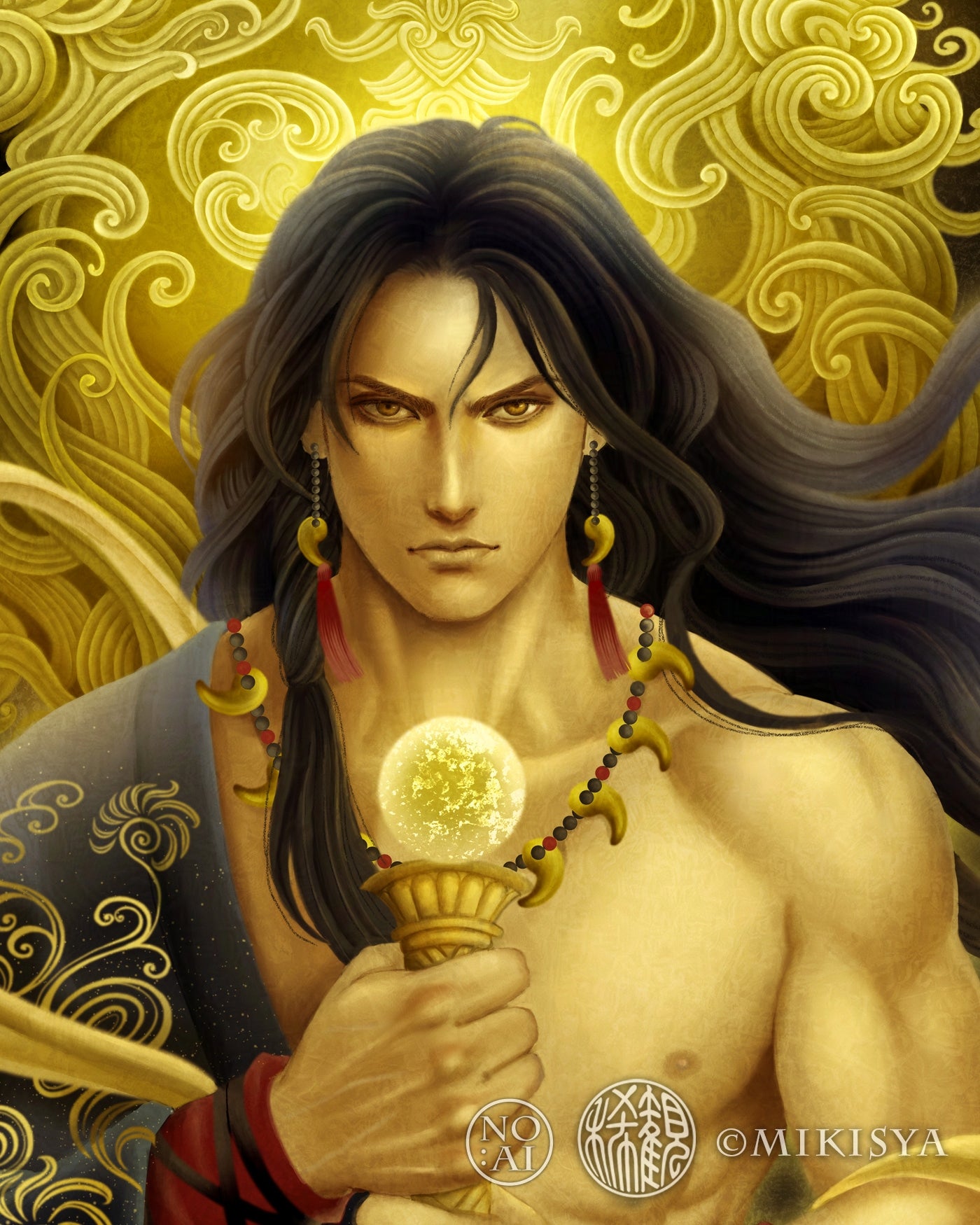 須佐之男命（すさのおのみこと）｜八雲を統べる者 − 破邪のジクレー版画［SS〜Mサイズ］