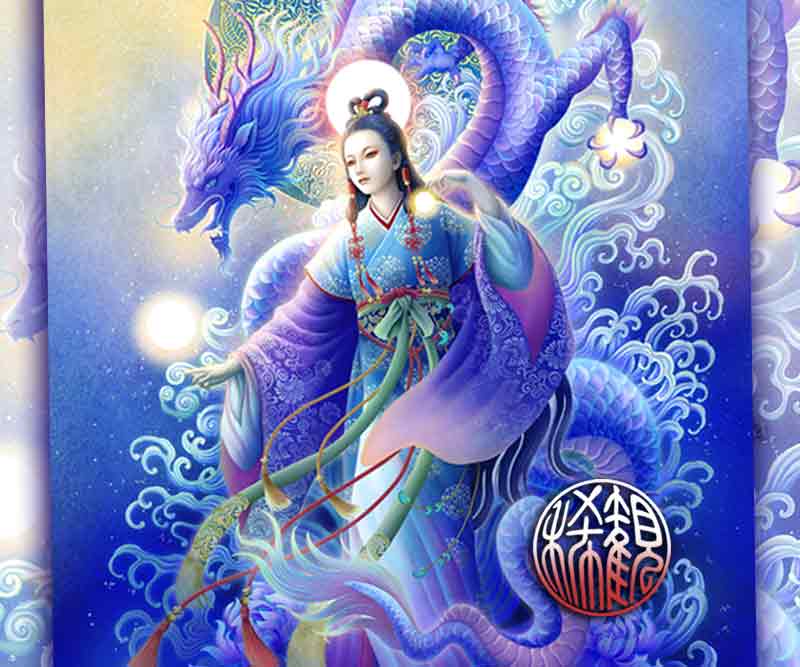 美品　絵画　小泉 守邦　画伯　「天空暁光日神」 松平一民 「宗像オールスターズ」 52.0×19.0cm Matsudaira Ka