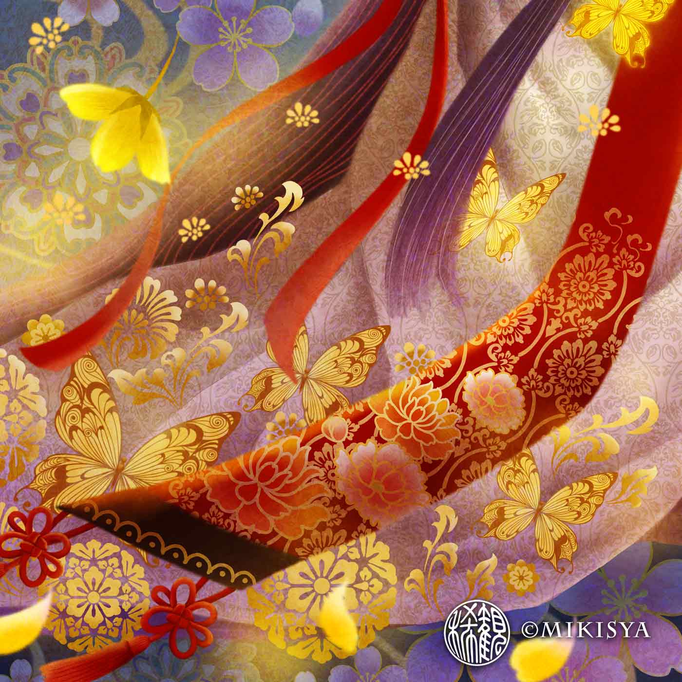 木花咲耶姫（このはなさくやひめ）｜花ひらく命の女神 − 春めくジクレー版画［SS～Mサイズ］