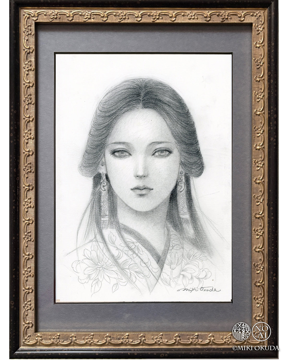 奴奈川姫｜鉛筆デッサン原画
