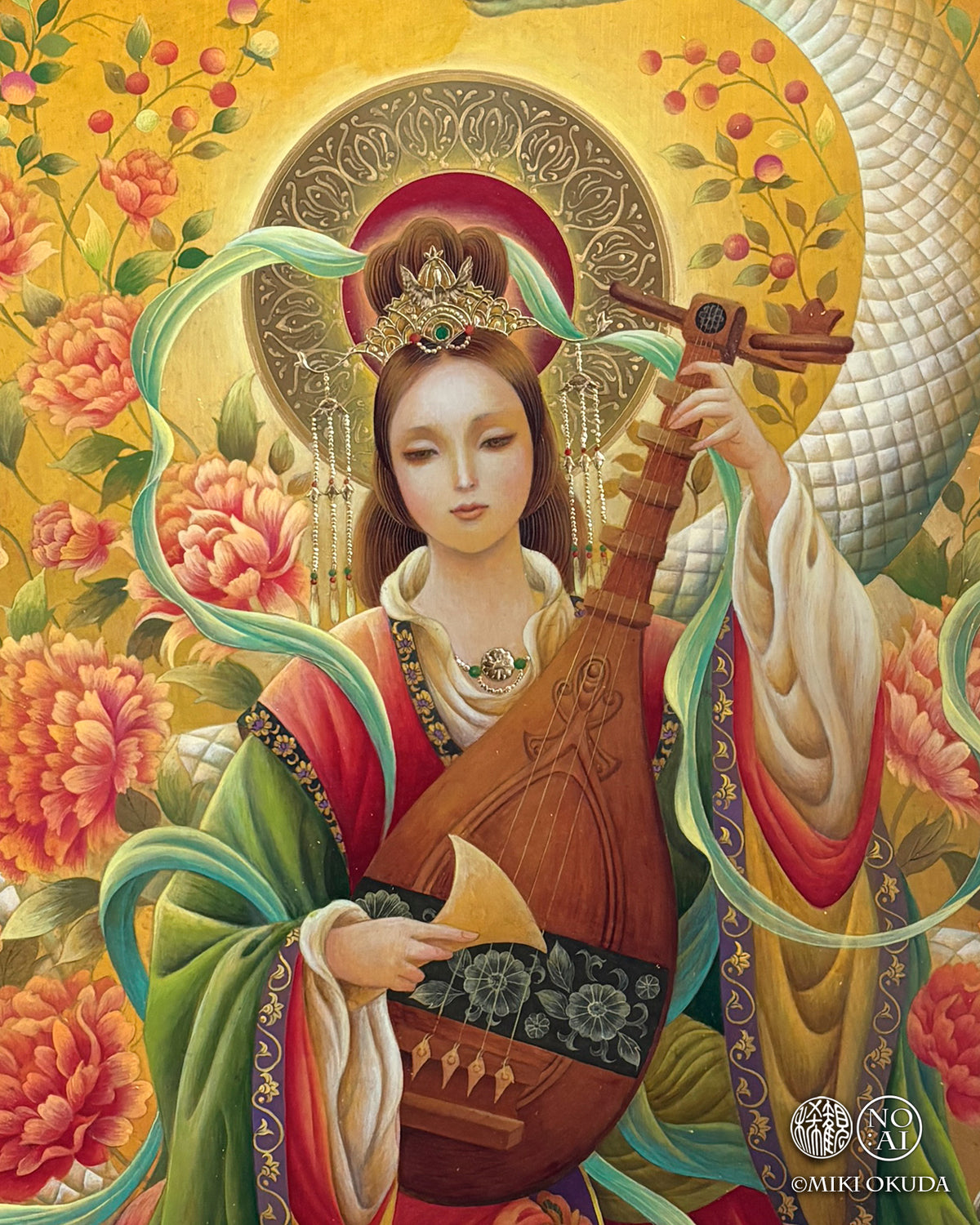 白蛇弁才天｜アクリル原画