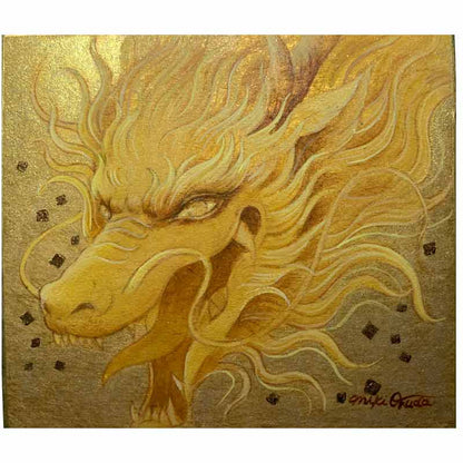 【完売・原画・一点限り】金龍ミニ色紙