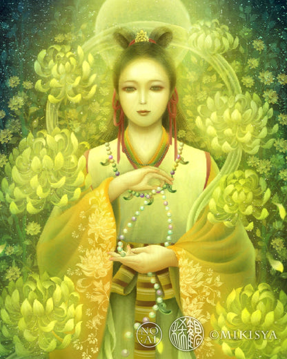 菊理媛尊（くくりひめのみこと） 開運絵 ジクレー版画 スピリチュアル SS～Mサイズ