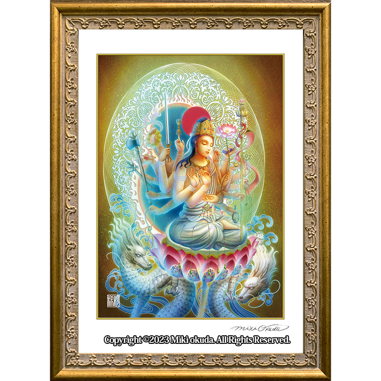 真作】絵画 水墨画 観音菩薩像 静謐な観音菩薩 仏画 優美な筆致 W173 真作】絵画 水墨画 観音菩薩像 静謐な観音菩薩 仏画 優美な筆致 W173