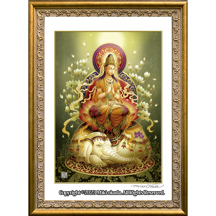 純金アート絵画シリーズコレクション 普賢菩薩 1g 【公式通販】 純金アート絵画シリーズコレクション 普賢菩薩 1g 【公式通販】