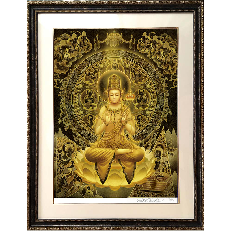 弥勒菩薩 開運絵 仏画 ジクレー版画 スピリチュアル 大判サイズ – 癒し 弥勒菩薩 開運絵 仏画 ジクレー版画 スピリチュアル 大判サイズ – 癒し