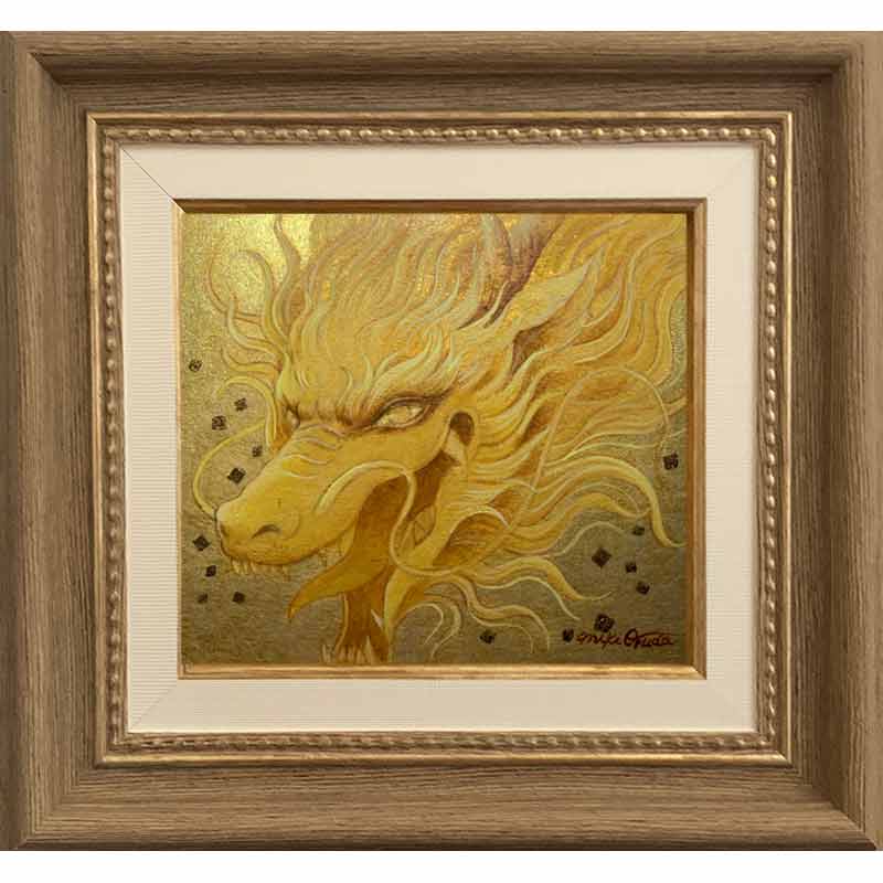 【完売・原画・一点限り】金龍ミニ色紙