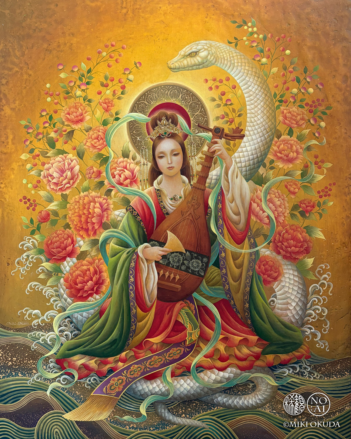 白蛇弁才天｜アクリル原画