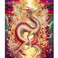 【赤龍　神託の龍】 かっこいい龍のイラスト ジクレー版画 スピリチュアル SS～Mサイズ