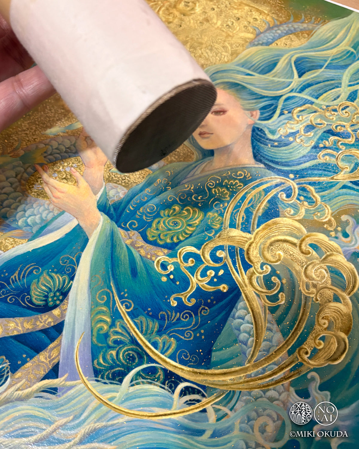 瀬織津姫 ～生命の環～｜手彩色ジクレー版画「光稀」  【11/30以降順次発送】