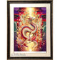 【赤龍　神託の龍】 龍神様 かっこいい龍のイラスト ジクレー版画 スピリチュアル 大判サイズ