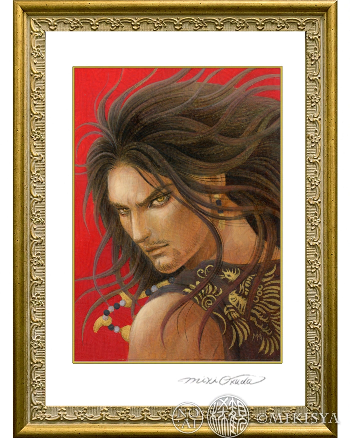 須佐之男命（すさのおのみこと）〈凪ぐ荒魂〉｜ジクレー版画［SSサイズ