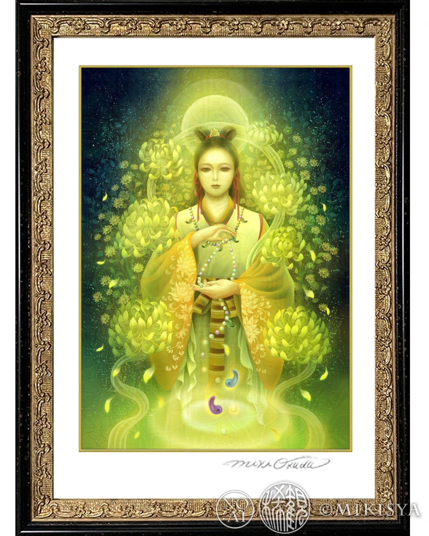 菊理媛尊（くくりひめのみこと） 開運絵 ジクレー版画 スピリチュアル SS～Mサイズ