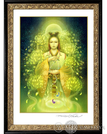 菊理媛尊（くくりひめのみこと） 開運絵 ジクレー版画 スピリチュアル SS～Mサイズ
