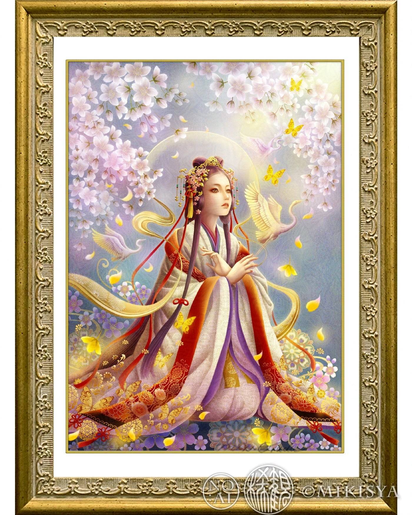 木花咲耶姫（このはなさくやひめ）｜花ひらく命の女神 − ジクレー版画