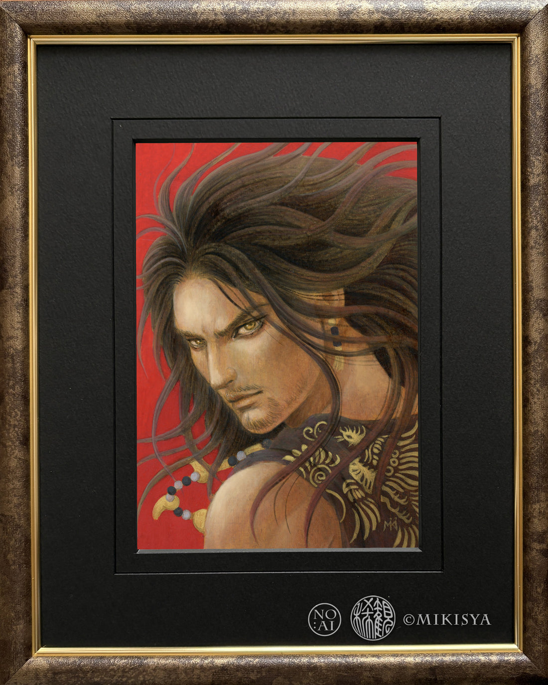 須佐之男命〈凪ぐ荒魂〉｜アクリル原画（130×182mm）