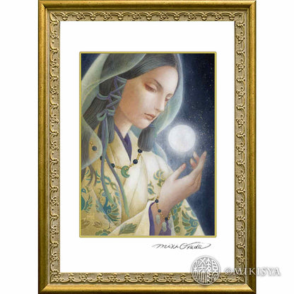 月読命（つくよみのみこと）― 月影の男神［ジクレー版画／SSサイズ］