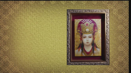 天照大神～暉～(光稀） 開運絵  手彩色ジクレー版画 スピリチュアル 輝く顔料で一枚ずつエネルギーを加筆