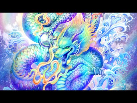 虹龍王 龍神様 かっこいい龍のイラスト ジクレー版画 スピリチュアル 