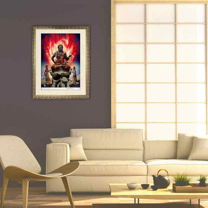 不動明王 開運絵 仏画  ジクレー版画 スピリチュアル SS～Mサイズ