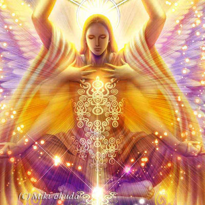 大天使メタトロン 天使イラスト スピリチュアル エンジェル ジクレー版画 SS～Mサイズ