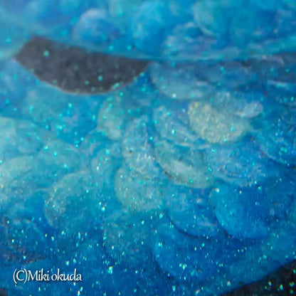 青龍(光稀）龍神様 かっこいい龍のイラスト 手彩色ジクレー版画 スピリチュアル 輝く顔料で一枚ずつエネルギーを加筆