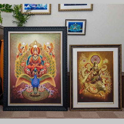 弁財天 天照大神 千手観音菩薩など【迫力の大判サイズ・カスタマイズジクレー版画】